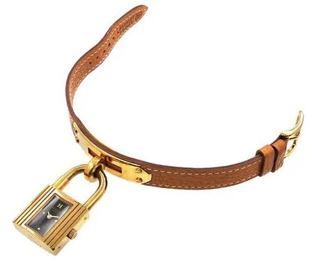 Hermès Kelly 20mm Yellow gold and Stainless steel Black 3