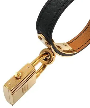 Hermès Kelly 38mm Yellow gold and Stainless steel Black 6