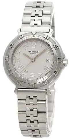 Hermès 27.5mm Stainless steel Gray 9