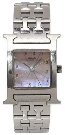 Hermès 30mm Stainless steel White