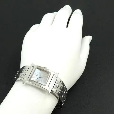 Hermès 30mm Stainless steel White 2