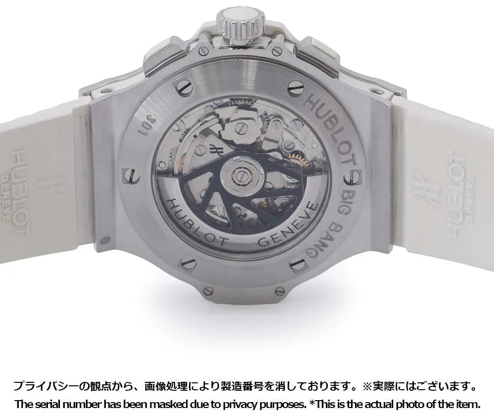 Hublot Big Bang 301.SE.030.RW.114 44mm Stainless steel and Rubber White 2