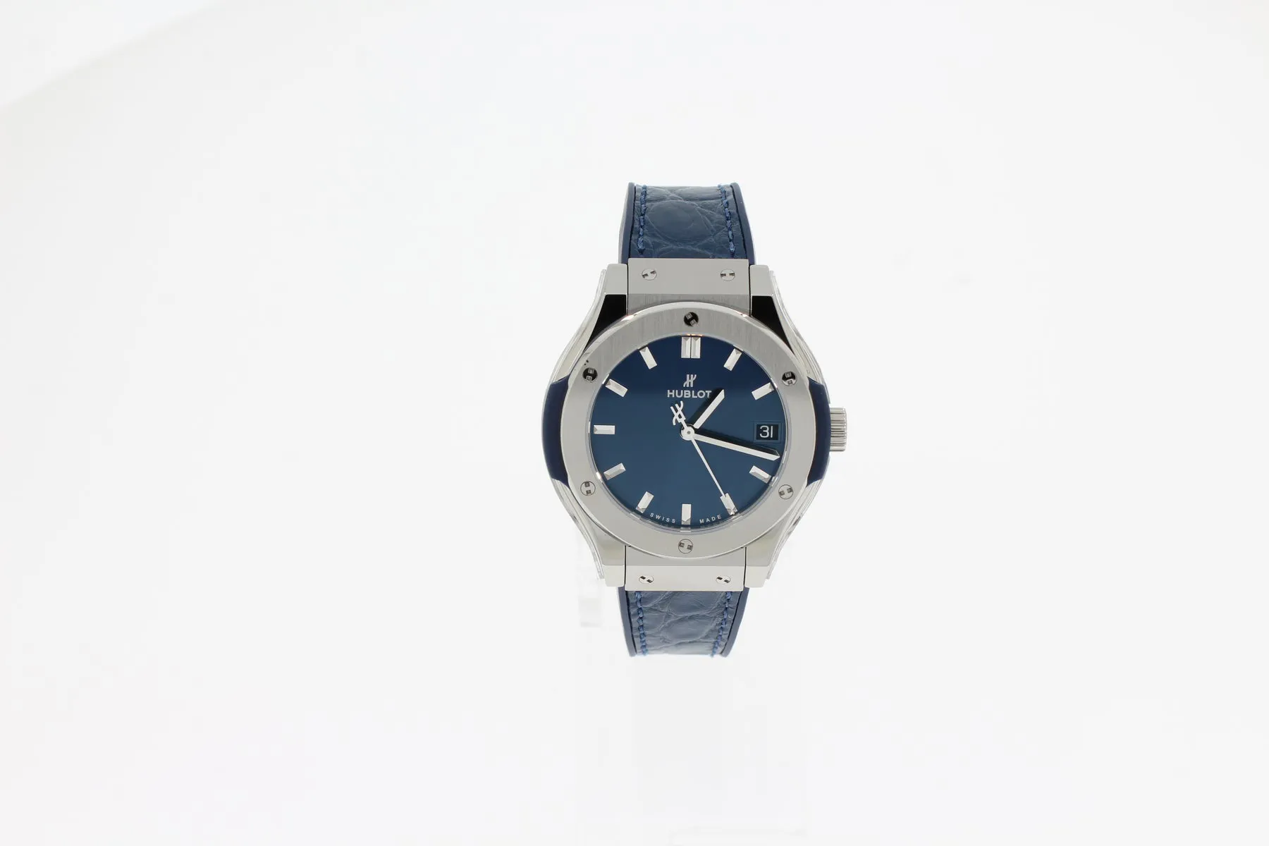 Hublot Classic Fusion Blue 581.NX.7170.LR 33mm Titan Blue