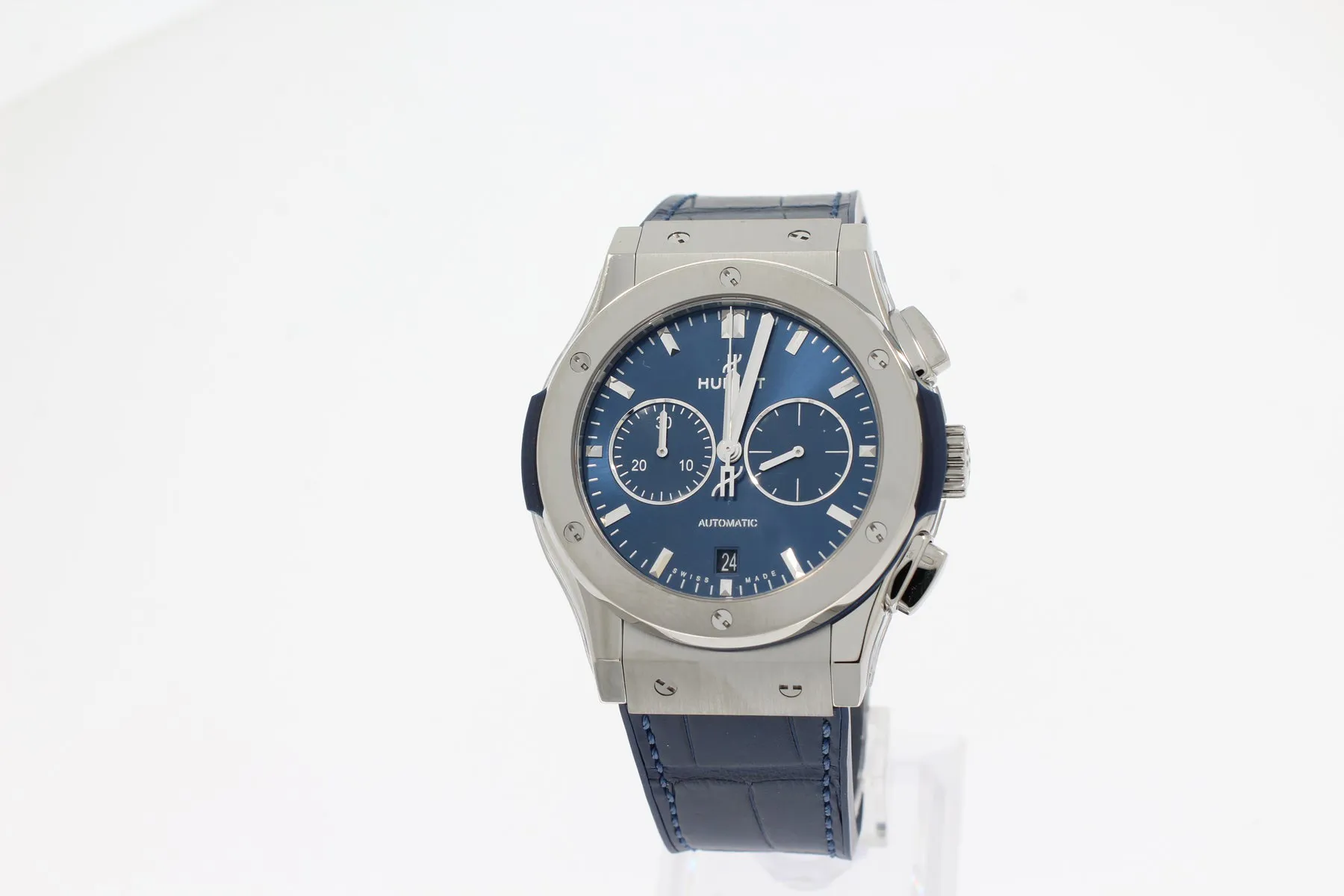 Hublot Classic Fusion Chronograph 541.NX.7170.LR 42mm Titanium Blue