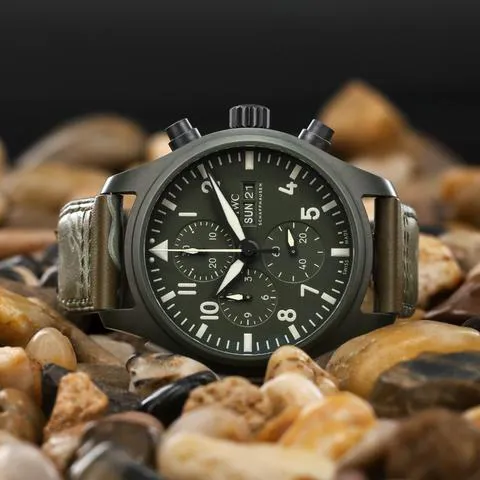 IWC Pilot Chronograph Top Gun IW389106 44.5mm Ceramic Green