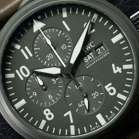 IWC Pilot Chronograph Top Gun IW389106 44.5mm Ceramic Green 1