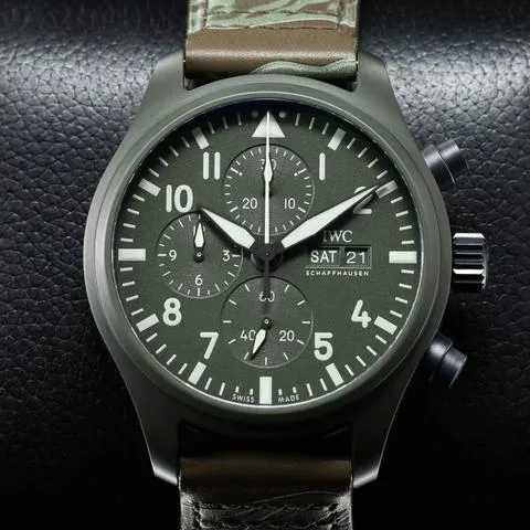 IWC Pilot Chronograph Top Gun IW389106 44.5mm Ceramic Green 2