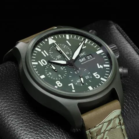 IWC Pilot Chronograph Top Gun IW389106 44.5mm Ceramic Green 6