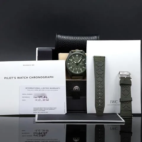 IWC Pilot Chronograph Top Gun IW389106 44.5mm Ceramic Green 12