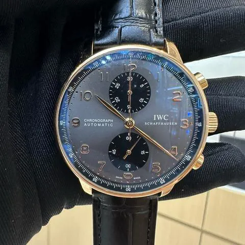 IWC Portugieser IW371482 40.9mm Rose gold Black