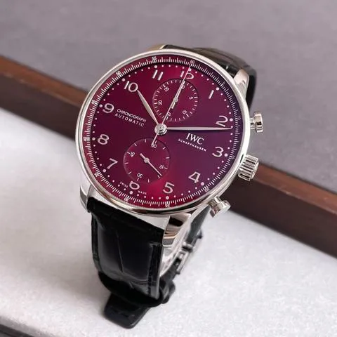 IWC Portugieser IW371616 41mm Stainless steel Red