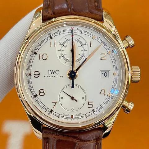 IWC Portugieser IW390402 42mm Rose gold Silver