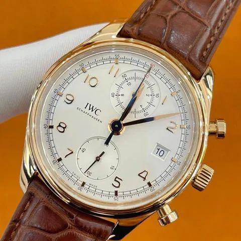 IWC Portugieser IW390402 42mm Rose gold Silver 1