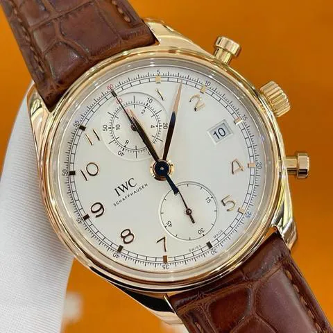 IWC Portugieser IW390402 42mm Rose gold Silver 2