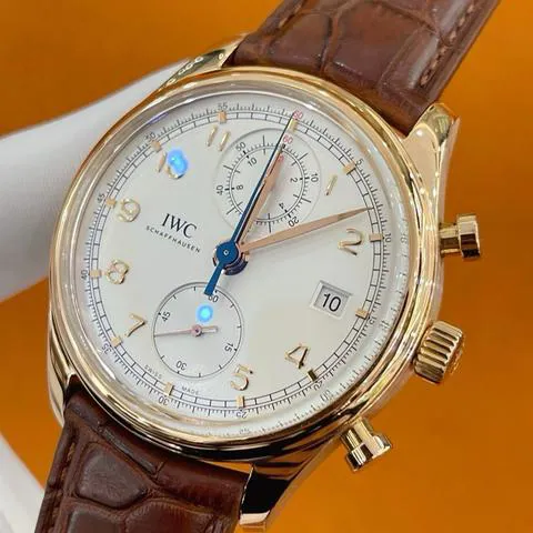 IWC Portugieser IW390402 42mm Rose gold Silver 3