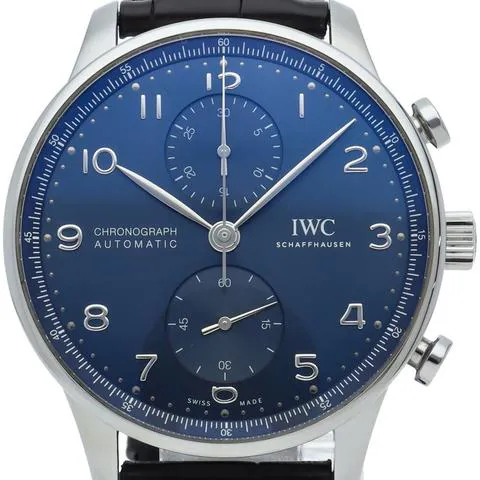 IWC Portuguese Chronograph IW371606 41mm Stainless steel Blue