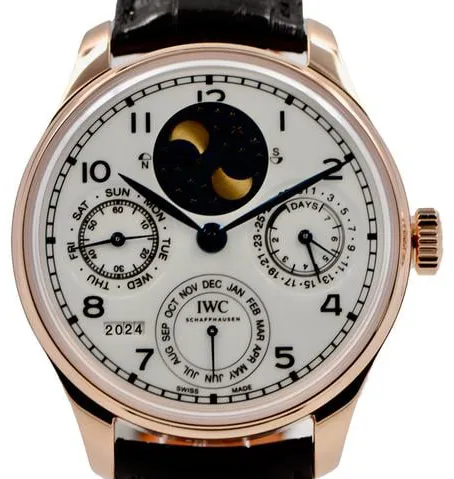 IWC Portuguese Perpetual Calendar IW503405 44mm Rose gold White 1