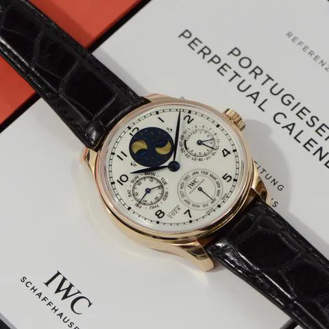 IWC Portuguese Perpetual Calendar IW503405 44mm Rose gold White 8