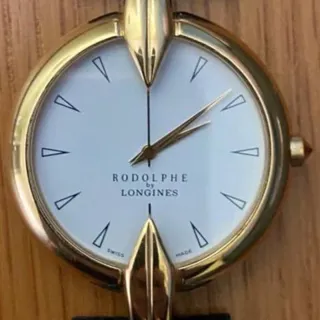 Longines Rodolphe 34mm Yellow gold White