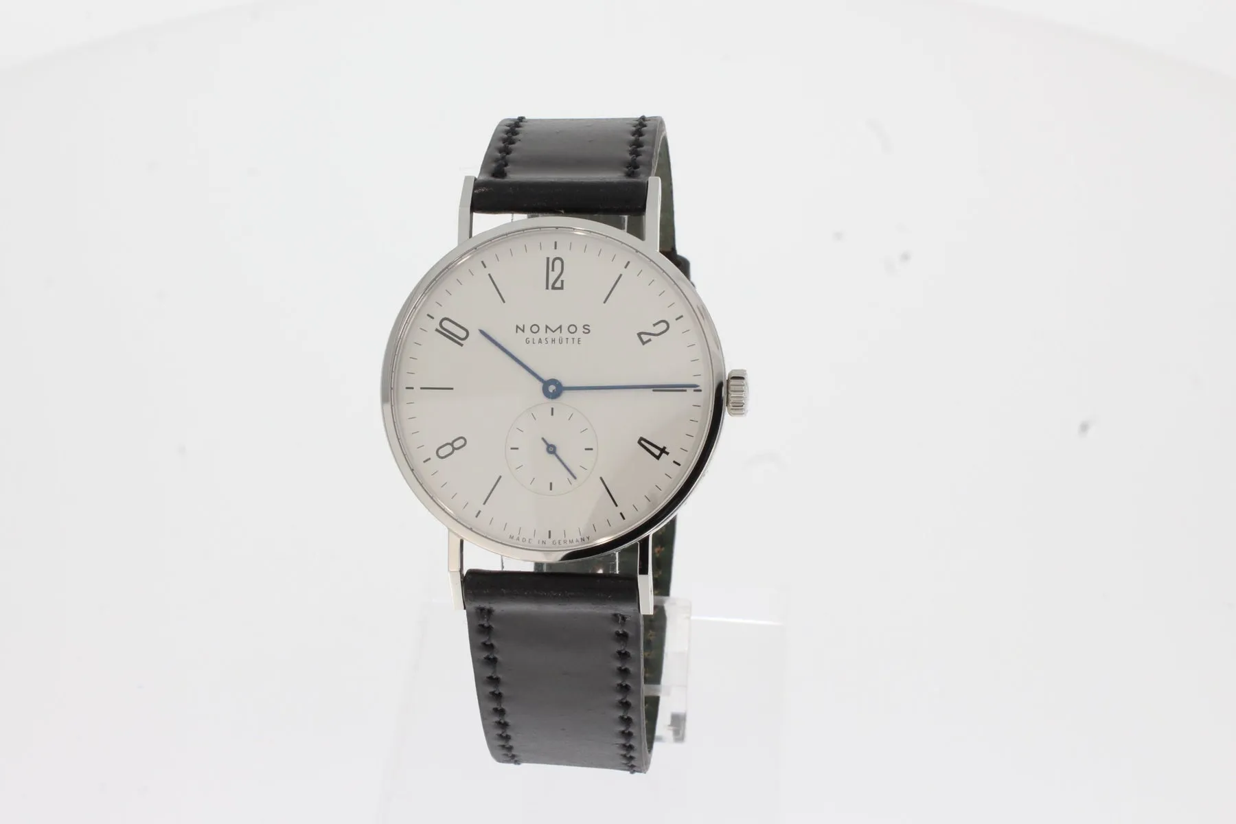 NOMOS Tangente 164 37.5mm Stahl galvanized, white silver plated