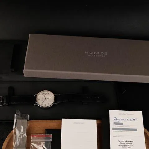 NOMOS Tangomat 635 40mm Stainless steel Weiß, 12