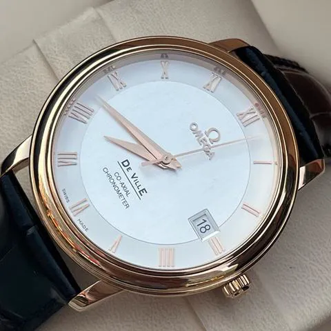 Omega De Ville 4678.31.02 36.5mm Rose gold Silver