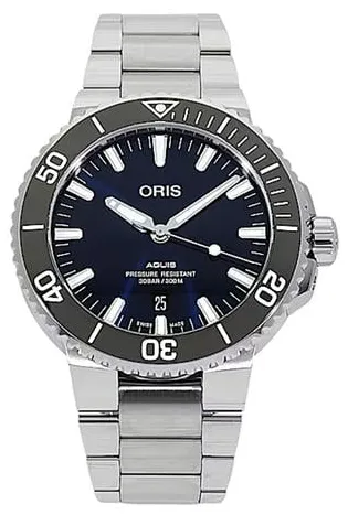 Oris Aquis 01 733 7730 4135-07 8 24 05PEB 43.5mm Stainless steel Blue