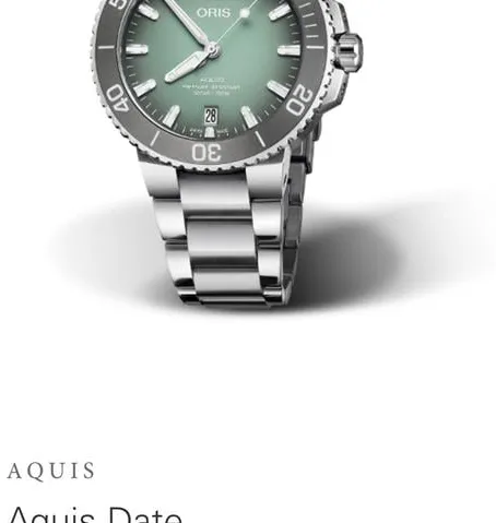 Oris Aquis 01 733 7732 4137-07 8 21 05PEB 39.5mm Green 12