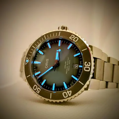 Oris Aquis 01 733 7732 4137-07 8 21 05PEB 39.5mm Green 13