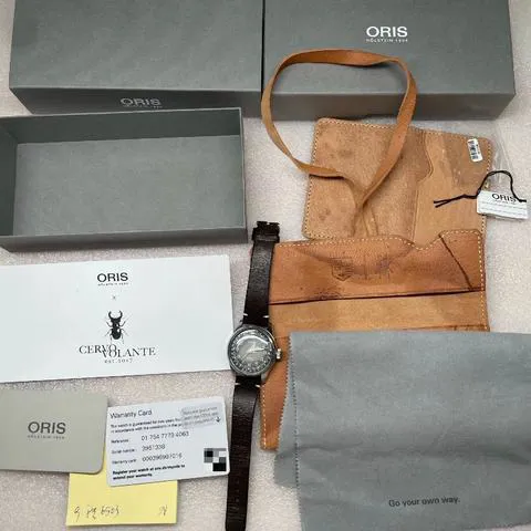 Oris Big Crown 01 754 7779 4063-Set 38mm Stainless steel Gray 5