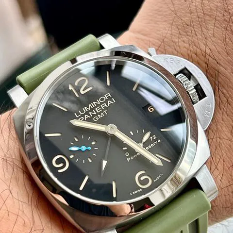 Panerai Luminor 1950 3 Days GMT Power  PAM 01321 44mm Stainless steel Black