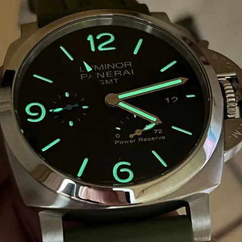 Panerai Luminor 1950 3 Days GMT Power  PAM 01321 44mm Stainless steel Black 2