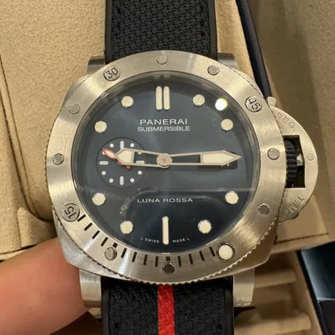 Panerai Submersible PAM 01391 44mm Stainless steel Blue