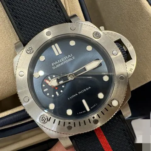 Panerai Submersible PAM 01391 44mm Stainless steel Blue 2