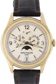 Patek Philippe Annual Calendar 5146J-001 Yellow gold Beige