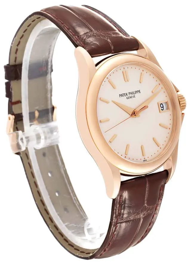 Patek Philippe Calatrava 5127R-001 37mm Rose gold Silver 2