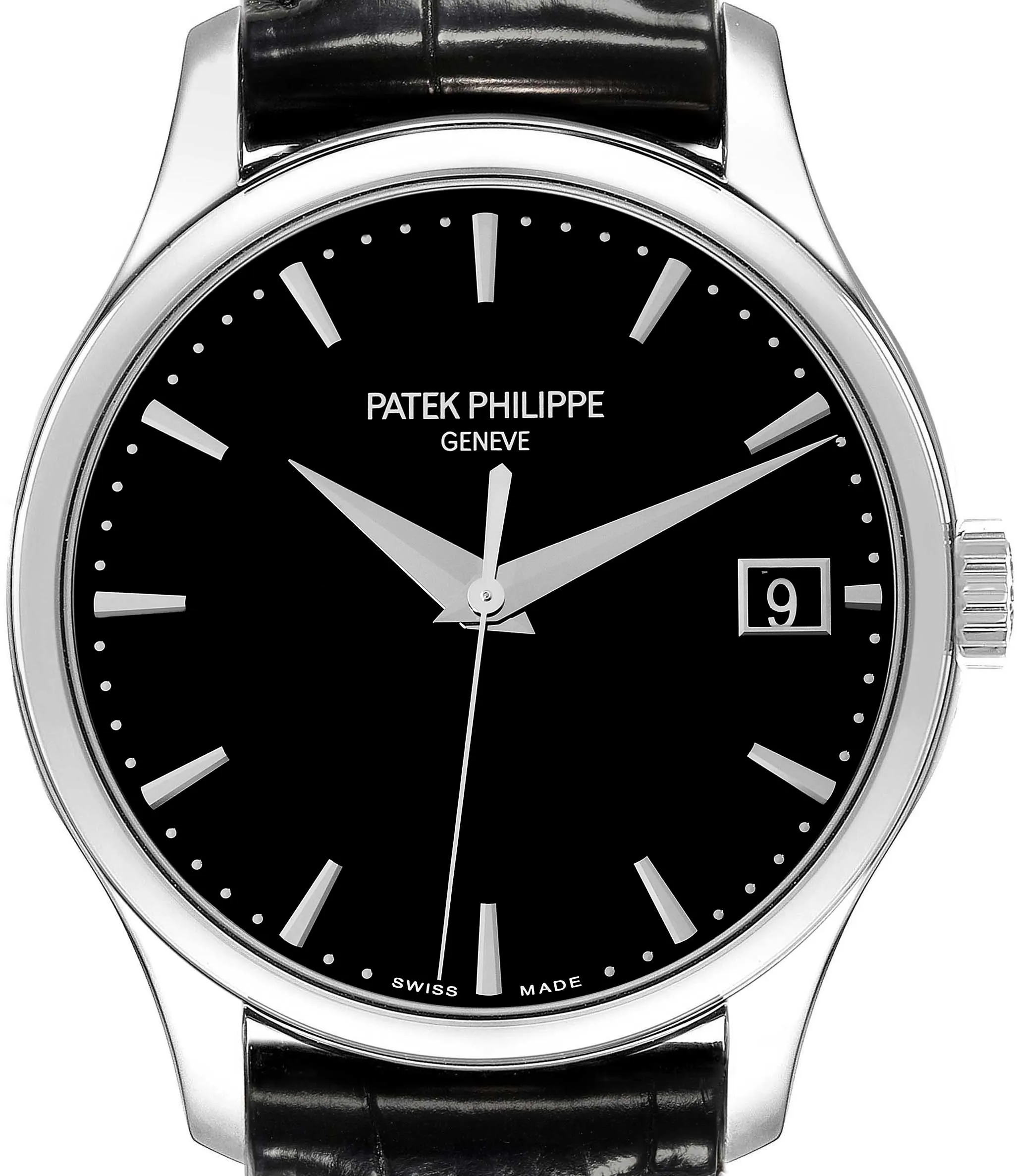 Patek Philippe Calatrava 5227G-010 38mm White gold and 18k white gold Black