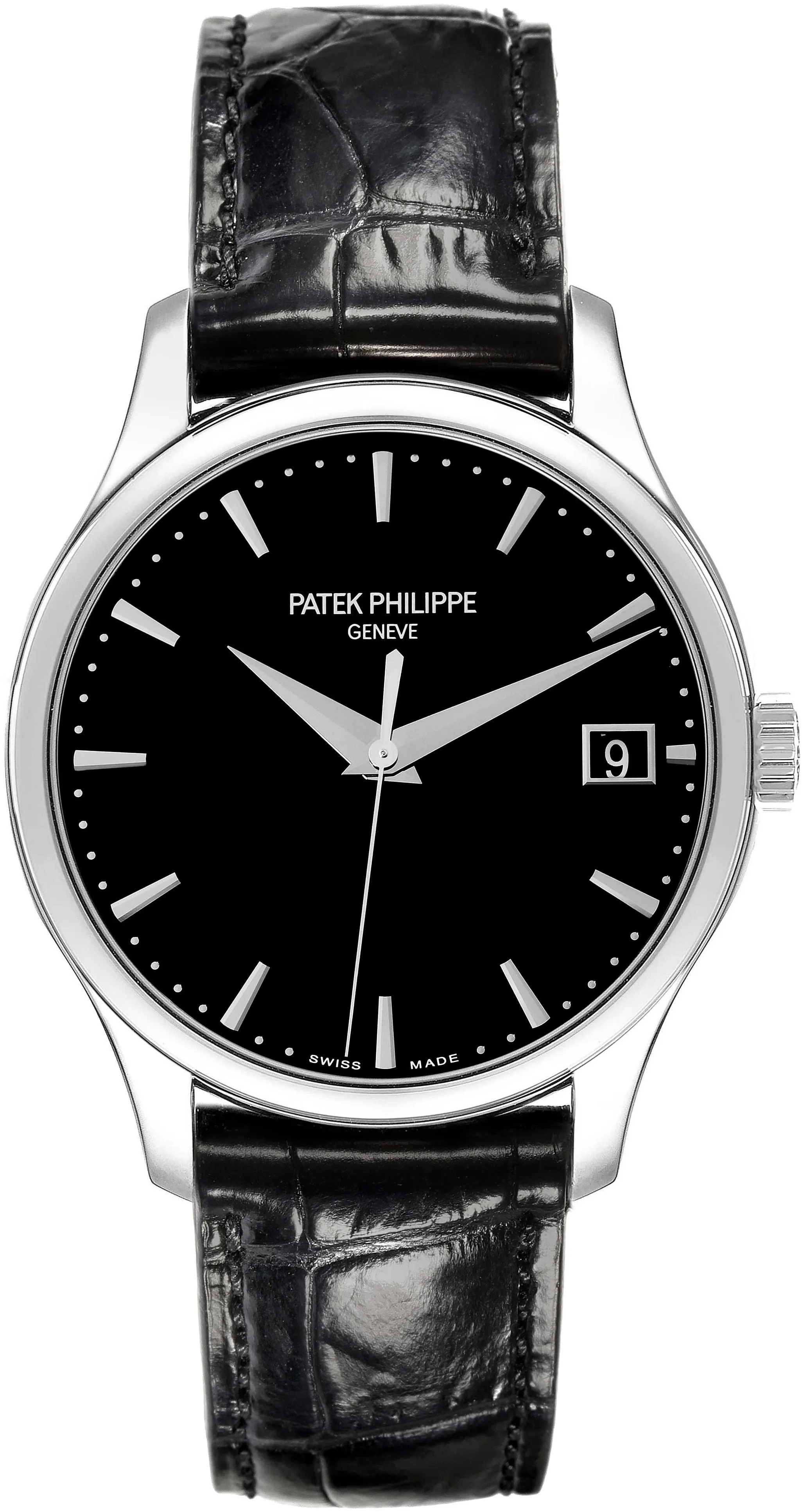 Patek Philippe Calatrava 5227G-010 38mm White gold and 18k white gold Black 1