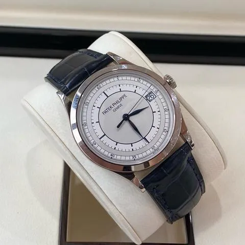 Patek Philippe Calatrava 5296G-001 38mm White gold Silver 1