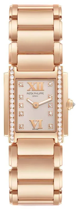 Patek Philippe Twenty~4 4908/11R-011 24mm Rose gold White