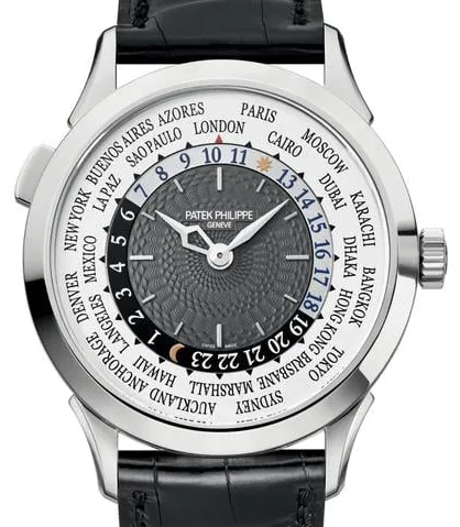 Patek Philippe World Time 5230G-001 38.5mm White gold Gray