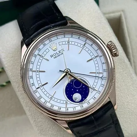 Rolex Cellini Moonphase 50535 39mm Rose gold White