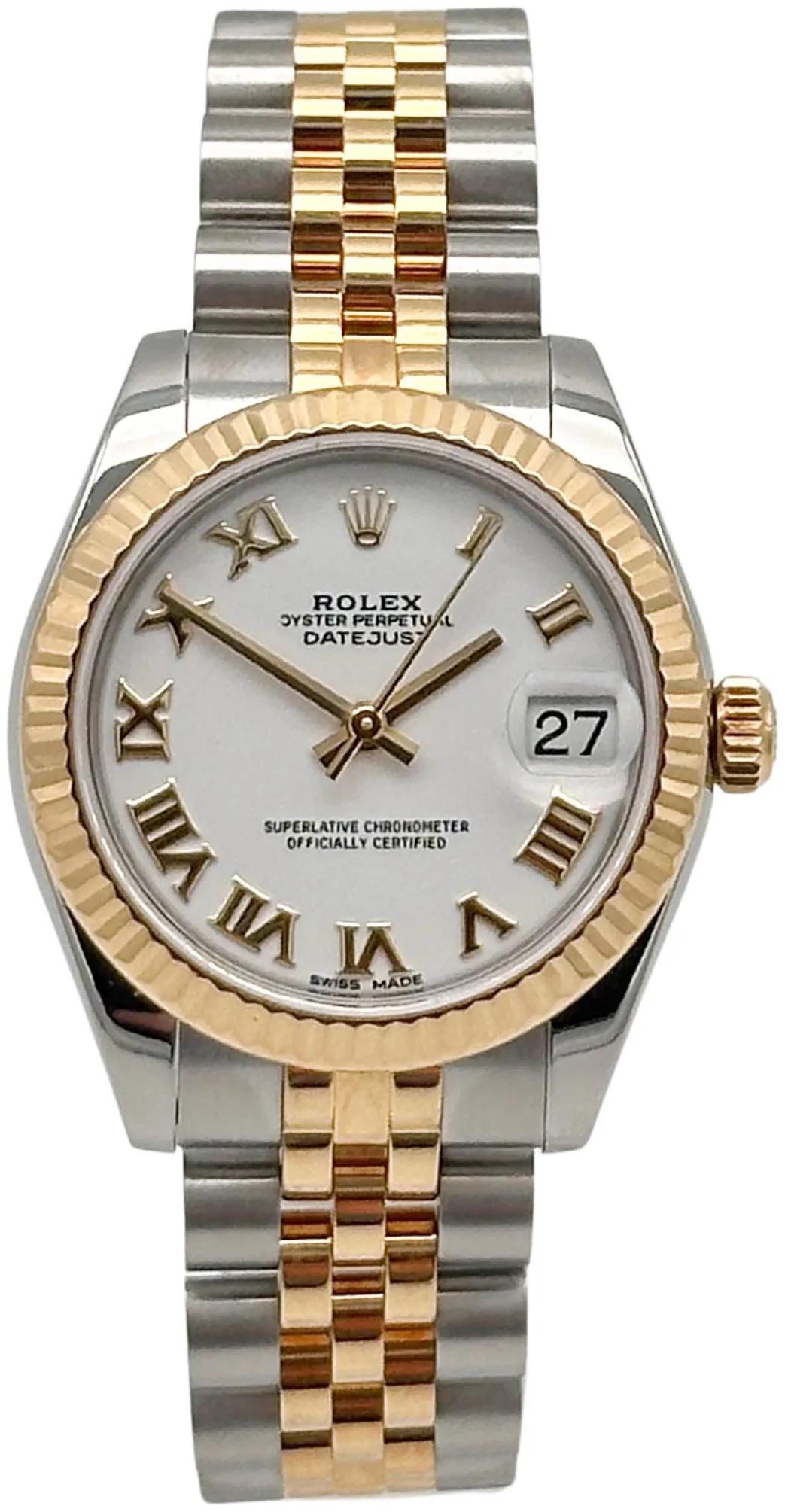 Rolex Datejust 31 178273 Yellow gold and Stainless steel White