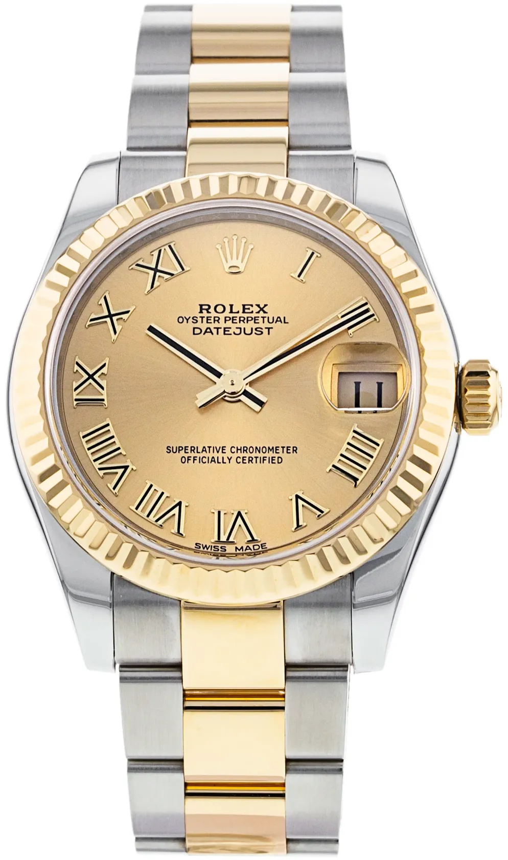 Rolex Datejust 31 178273 31mm Yellow gold and Stainless steel Champagne