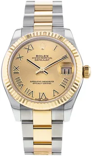 Rolex Datejust 31 178273 Yellow gold and Stainless steel Champagne Roman Numeral