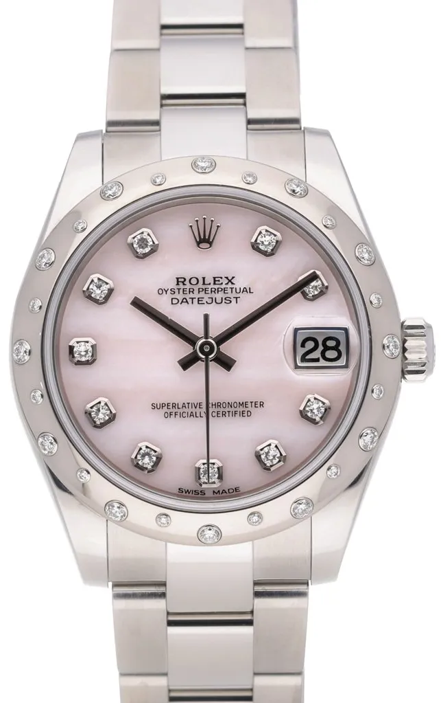 Rolex Datejust 31 178344 31mm Oystersteel Pink MOP