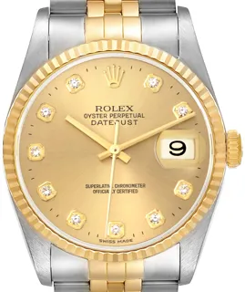 Rolex Datejust 36 16233 Stainless steel Champagne