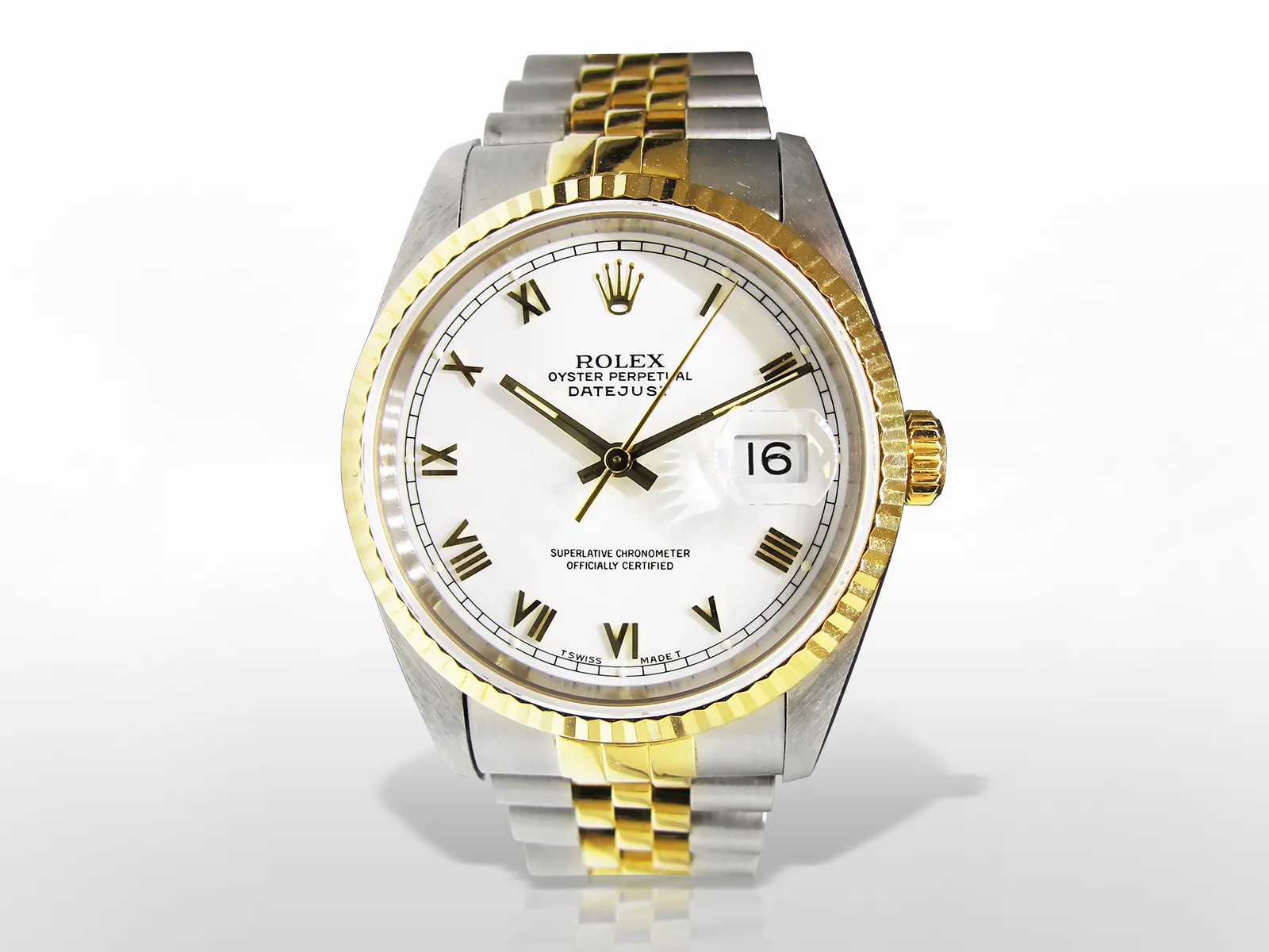 Rolex Datejust Stainless steel and 18k yellow gold White