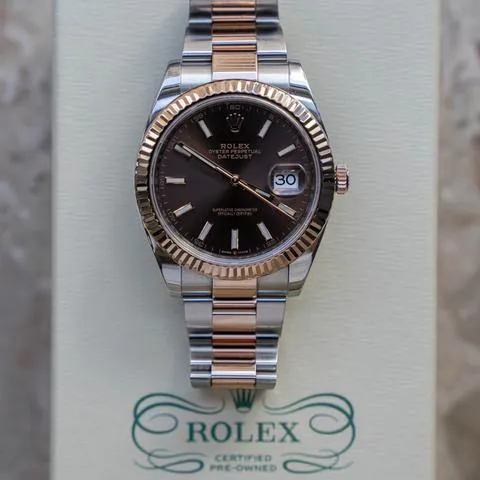 Rolex Datejust 41 126331 41mm Yellow gold and Stainless steel Brown