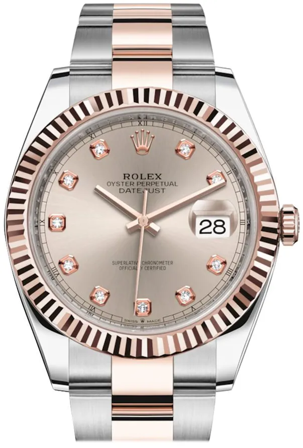 Rolex Datejust 41 126331 41mm Rose gold and Stainless steel Champagne